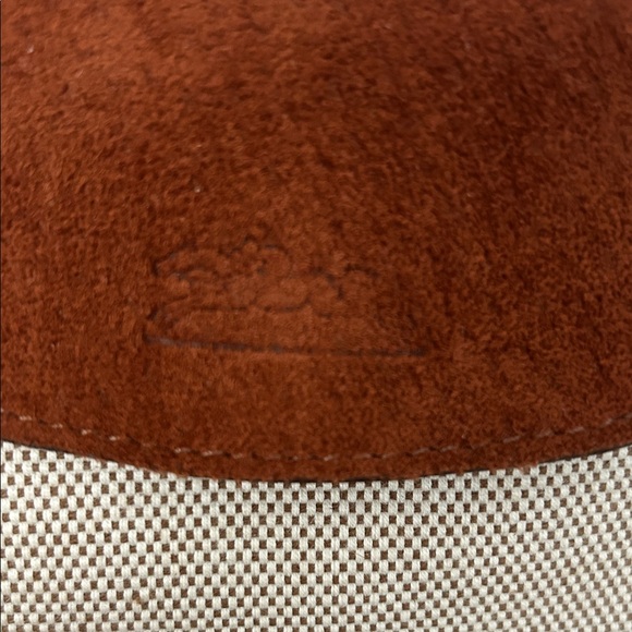 Vintage Longchamp Paris Cream Canvas Tote with Brown Suede Trim and Tassel - Picture 2 of 13